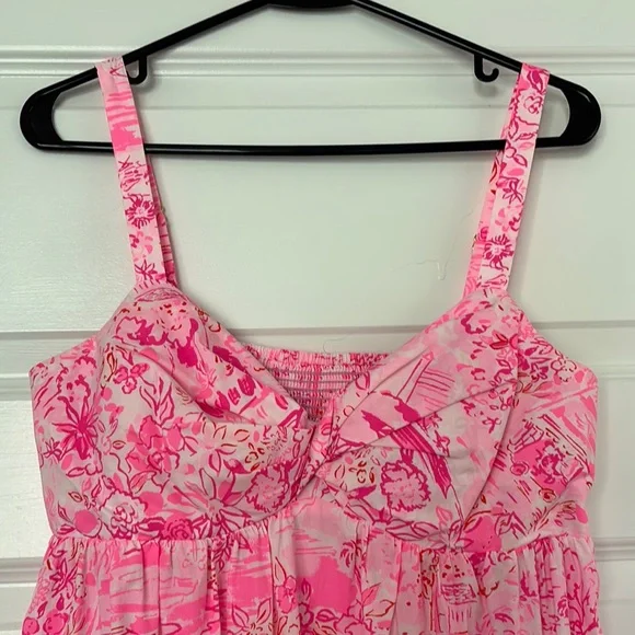 Lilly Pulitzer - Pink Floral Maxi Dress - Picture 2 of 4